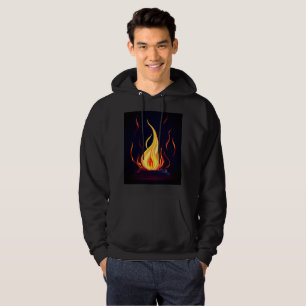 "Surreal Flame Vector Art - 4K Render voor - Hoodie