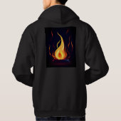 "Surreal Flame Vector Art - 4K Render voor - Hoodie (Achterkant)