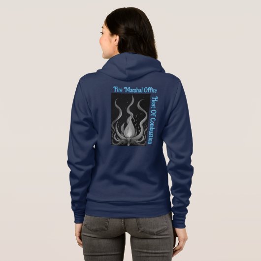 Surreal Flame Vector Art - 4K Render voor - Hoodie (Achterkant volledig)