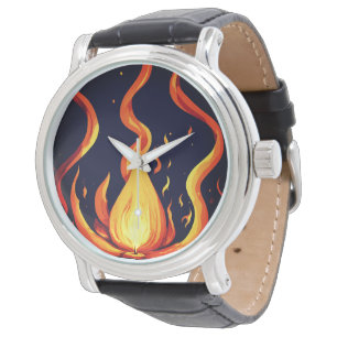 Surreal Flame Vector Art - 4K Render voor - Horloge