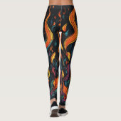 "Surreal Flame Vector Art - 4K Render voor - Leggings (Achterkant)
