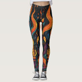 "Surreal Flame Vector Art - 4K Render voor - Leggings (Voorkant)