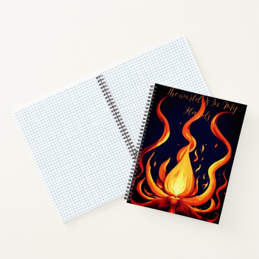 "Surreal Flame Vector Art-4K Render voor - Notitieboek (Binnen)