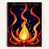 "Surreal Flame Vector Art-4K Render voor - Notitieboek (Voorkant)