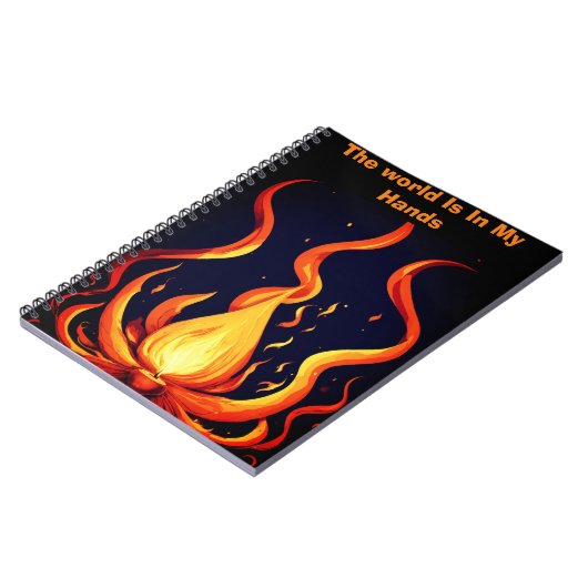 Surreal Flame Vector Art-4K Render voor - Notitieboek (Linkerzijde)