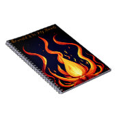 "Surreal Flame Vector Art-4K Render voor - Notitieboek (Rechterzijde)