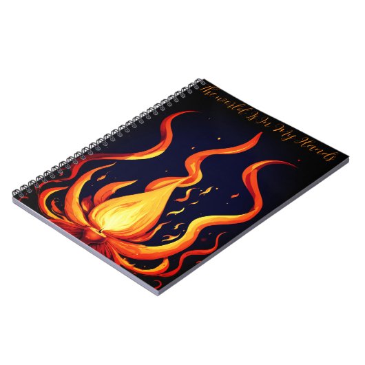 "Surreal Flame Vector Art-4K Render voor - Notitieboek (Linkerzijde)