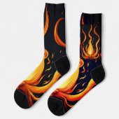 Surreal Flame Vector Art - 4K Render voor - Sokken (Links)