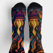 Surreal Flame Vector Art - 4K Render voor - Sokken (Top)