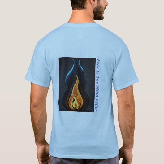 Surreal Flame Vector Art - 4K Render voor T-shirts (Achterkant)