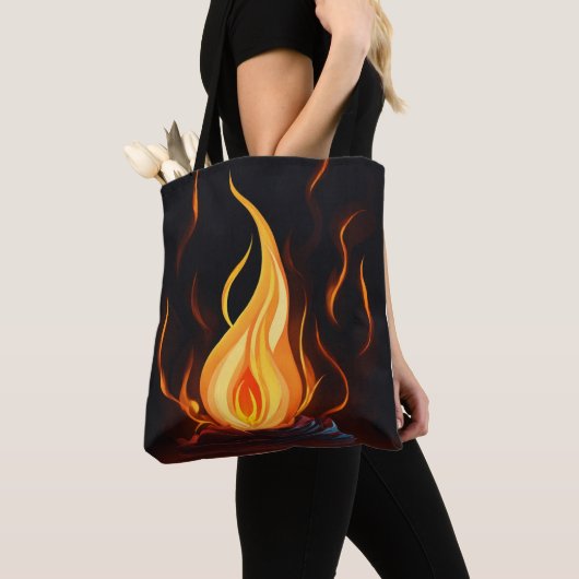 Surreal Flame Vector Art - 4K Render voor - Tote Bag (Dichtbij)