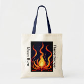 Surreal Flame Vector Art - 4K Render voor - Tote Bag (Voorkant)
