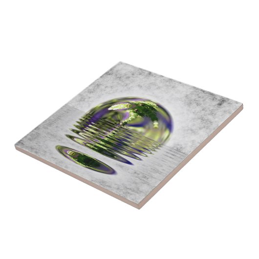 Surreal Floating Bonsai Tree Tegel Tegeltje (Zijkant)