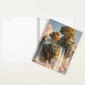 Surreal Floating Cliffs With Waterfalls Planner (Display)