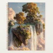 Surreal Floating Cliffs With Waterfalls Planner (Voorkant)