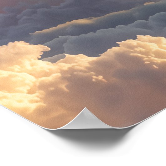 Surreal Floating Cliffs With Waterfalls Poster (Hoek)