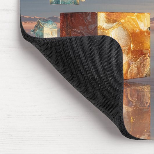 Surreal Floating Cubes And Spheres Muismat (Hoek)