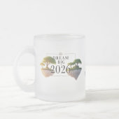 Surreal Floating Island "Dream Big 2026" Frosted  Matglas Koffiemok (Links)