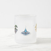 Surreal Floating Island "Dream Big 2026" Frosted  Matglas Koffiemok (Center)