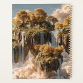 Surreal Floating Islands With Golden Trees Planner (Achterkant)