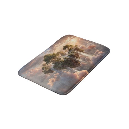 Surreal Floating Islands With Waterfalls Badmat (Gekanteld)