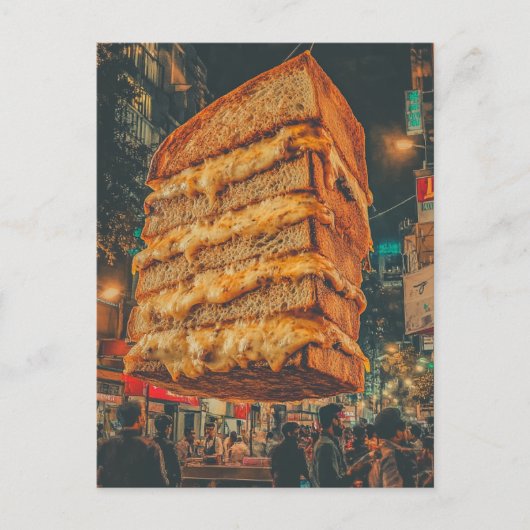 Surreal Floating Sandwich Briefkaart (Voorkant)