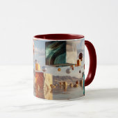 Surreal Floating Spheres And Cubes Mok (Voorkant rechts)