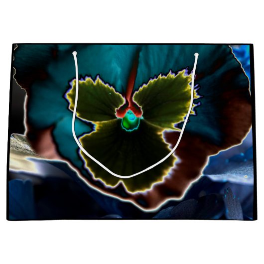 Surreal Floral Print Gift Bag Groot Cadeauzakje (Voorkant)