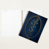 surreal flower in cosmot Hardcover Spiral Notebook Planner (Display)