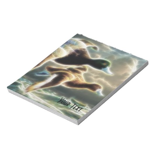 Surreal Flying Mallard Ducks-Notitieblok Notitieblok (Linkerzijde)