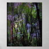 Surreal Forest Poster Print met lichte lampjes (Voorkant)