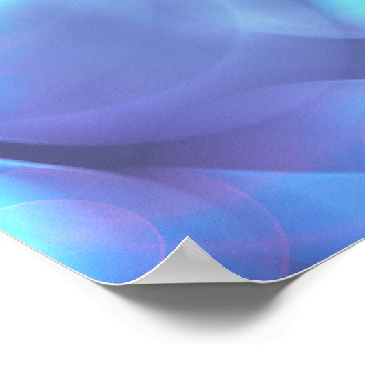 Surreal Fractal Abstract Design Poster (Hoek)