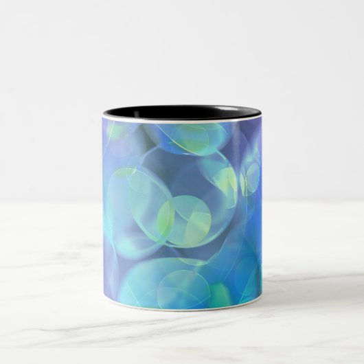 Surreal Fractal Abstract Design Tweekleurige Koffiemok (Center)