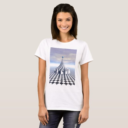 Surreal Fractal Tower T-shirt (Voorkant volledig)