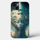 Surreal Futuristic Alien Woman Lanscape Case-Mate iPhone Case (Achterkant)