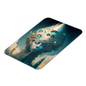 Surreal Futuristic Alien Woman Lanscape Magneet (Linkerzijde)