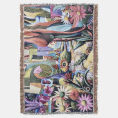 Surreal Garden - Bloemen Illustratie ontwerp 1 Deken (Voorkant Verticaal)