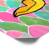 Surreal Garden Floral Gouache Kunstkunst Afdrukken Poster (Hoek)