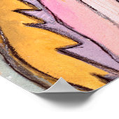 Surreal Garden Gouache Ink Art artiest print (Hoek)