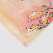 Surreal Garden Gouache Ink Art artiest print Tissuepapier (Detail)