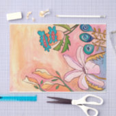 Surreal Garden Gouache Ink Art artiest print Tissuepapier (Craft)