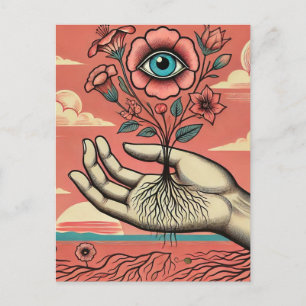 Surreal Gardeners Hand Briefkaart