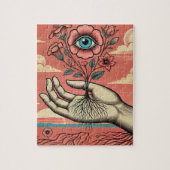 Surreal Gardeners Hand Legpuzzel (Verticaal)