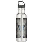 Surréal geschilderde opal zonnevlam fee waterfles (Achterkant)