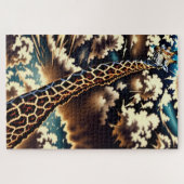 Surreal Giraffe – Artistic Animal Design Legpuzzel (Horizontaal)