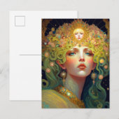 Surreal Goddess Fantasy Art Briefkaart (Voorkant / Achterkant)