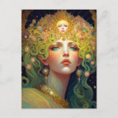 Surreal Goddess Fantasy Art Briefkaart (Voorkant)