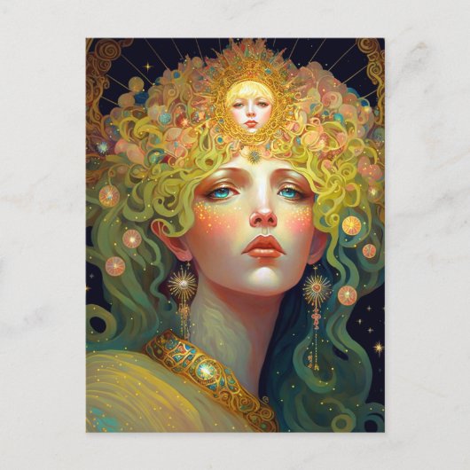 Surreal Goddess Fantasy Art Briefkaart (Voorkant)