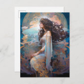 Surreal Goddess Queen Fantasy Art Briefkaart (Voorkant / Achterkant)
