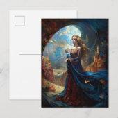 Surreal Goddess Queen Fantasy Art Briefkaart (Voorkant / Achterkant)